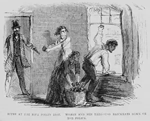 Nothings: Scene from the July 4, 1857 riot in the ?