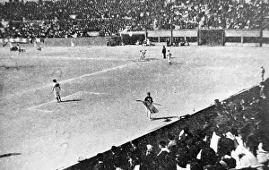 Koreans: A scene of Koreans watching a Baseball Game