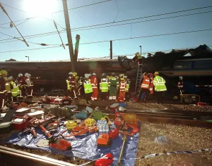 Ladbroke: Scene from the Ladbroke Grove train crash