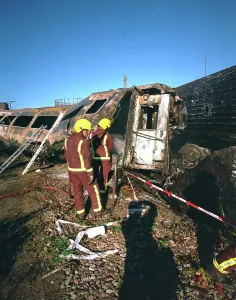Ladbroke: Scene from the Ladbroke Grove train crash