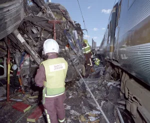 Ladbroke: Scene from the Ladbroke Grove train crash