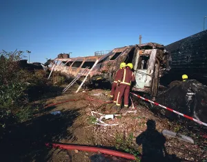 Ladbroke: Scene from the Ladbroke Grove train crash