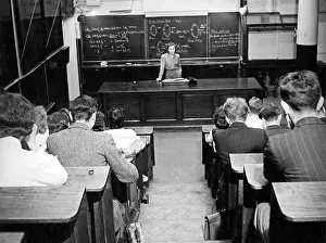 Equations: Scene in a lecture theatre