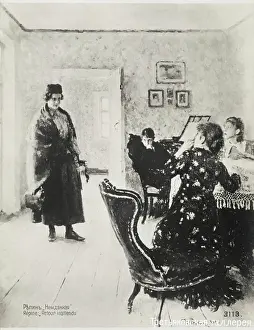 Repin: Scene in a middle class Russian home