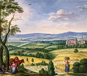 Environs: Scene de Moisson aux Environs d'Idstein