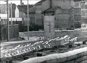 Bernauer: Scene near the Berlin Wall, Germany