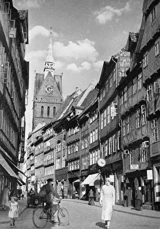 Timbered: Scene in the Old Town of Hannover