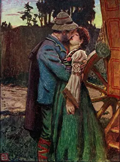 Operas: Scene from the opera, I Pagliacci, by Ruggiero Leoncavallo