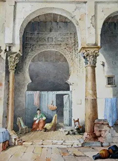 Alhambra: Scene outside the Alhambra, Granada, Spain