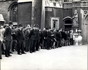 Crucial: Scene outside House of Commons, Profumo debate