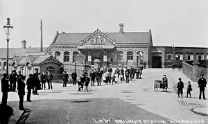 Booking: Scene outside Workington Railway Station, Cumbria, UK