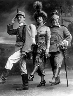 Euphoria: Scene from the play Krumel vor Paris, 1914