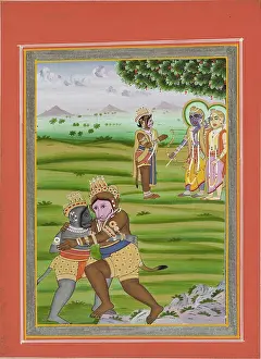 Wrestle: Scene from Ramayana