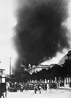 Besieged: Scene of the riots of the communists in Brazil, 1935