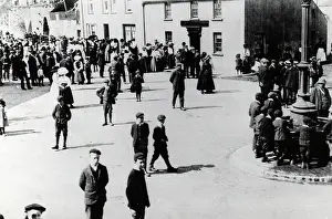 Dyfed: Scene in Salutation Square, Haverfordwest, South Wales
