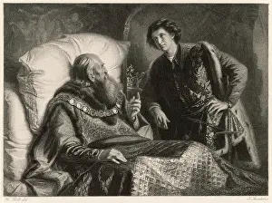 Sickbed: Scene from Shakespeare's Henry IV Part 2