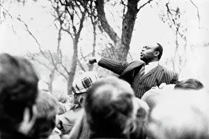 Pinstriped: Scene at Speakers Corner, Hyde Park, London
