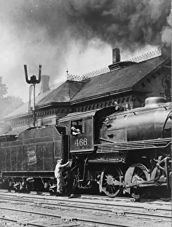 Vermont: Scene at station in Randolph, Vermont