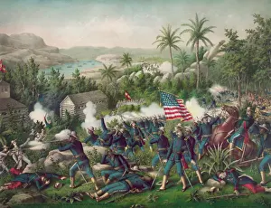 Engagement: A scene from the The Battle of Las Guasimas of