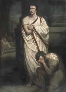 Demise: Scene from the tragedy Julius Caesar, Shakespeare