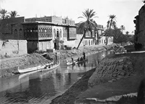 Basra: Scenery at main canal in Basra, Iraq