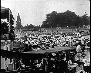Henley: Scenes at a Boating Regatta At Henley On Thames