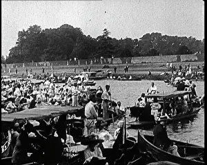 Henley: Scenes at a Boating Regatta At Henley On Thames