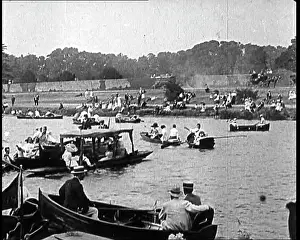 Henley: Scenes at a Boating Regatta At Henley On Thames
