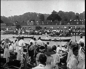 Henley: Scenes at a Boating Regatta At Henley On Thames