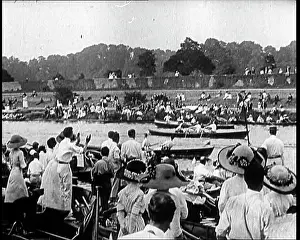 Henley: Scenes at a Boating Regatta At Henley On Thames