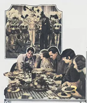 Novello: Two scenes of the filming of the Return of the Rat (1929)