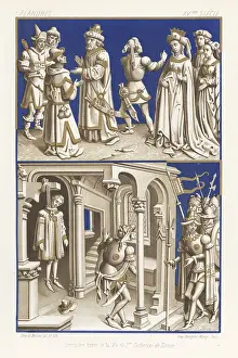 Xve Siecle: Scenes from the life of Saint Catherine of Alexandria