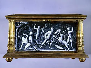 Enamelled: Scenes of lion hunting