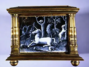 Enamelled: Scenes of a unicorn