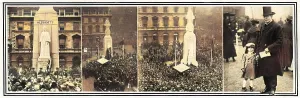 Frampton: Scenes at the unveiling of the Edith Cavell memorial, 1920