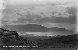 Mayo: Scenic View of Keel Strand and Cliffs