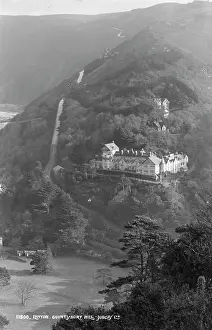 Scenic View of Lynton from Bury Hill