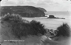 Perranporth: Scenic View of Perranporth Beach