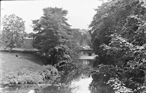 Riverbank: Scenic View of the River Nidd in Knaresborough