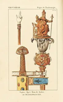 Mifliez: Sceptre, sword and hand of justice of Charlemagne