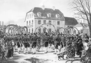 Coopers: Schaefflertanz - Dance of the Coopers in Munich, 19th c
