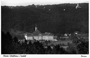 Kosmos: Schaeftlarn, Abbey, exterior view, Kosmos postcard