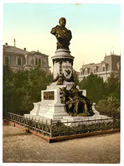 Karlsruhe: Scheffel's Monument, Karlsruhe, Baden, Germany