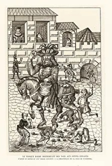 Chastise: Schembart or maskbeard distributing nuts to children