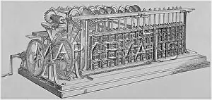 Calculators: SCHEUTZ CALCULATOR 1858