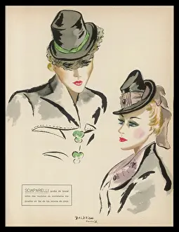 Schiaparelli: Schiaparelli Hats 1938
