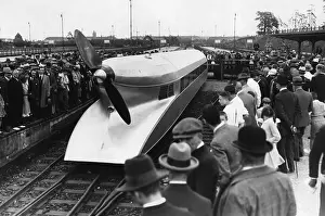 Admired: Schienenzeppelin (rail zeppelin) in Germany, 1931