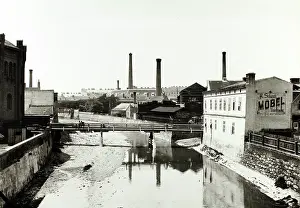 Demel: Schlachthausbrucke at Wien river
