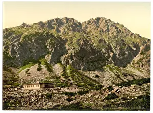 Tatra: Schlesierhaus and Gerlsdorfer Spitze, Tatra, Austro-Hungary