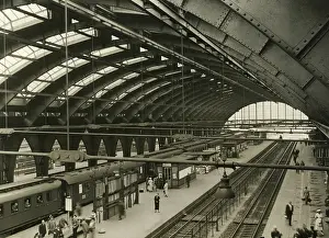 Bahnhof: The Schlesischer railway station in Berlin, 1937